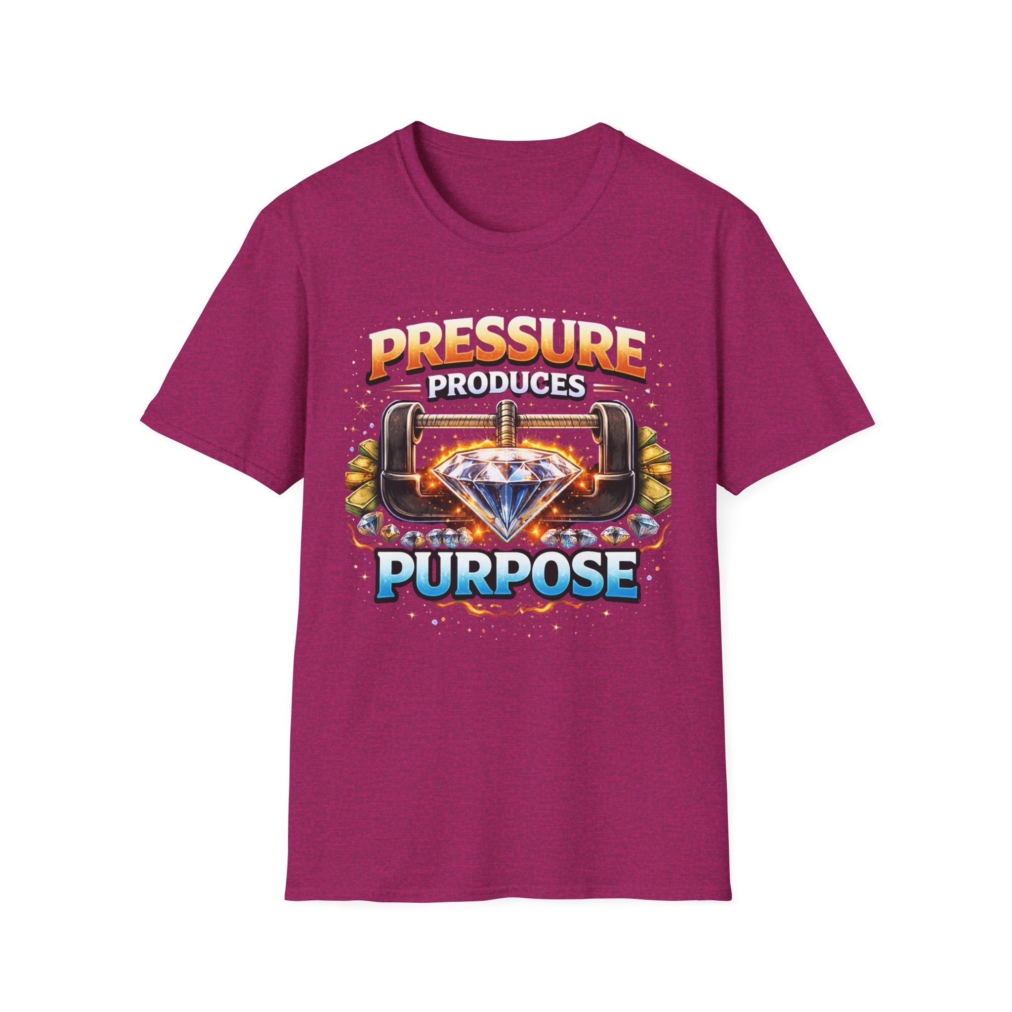Pressure Produces Purpose T-Shirt — Inspirational Motivational Graphic Tee
