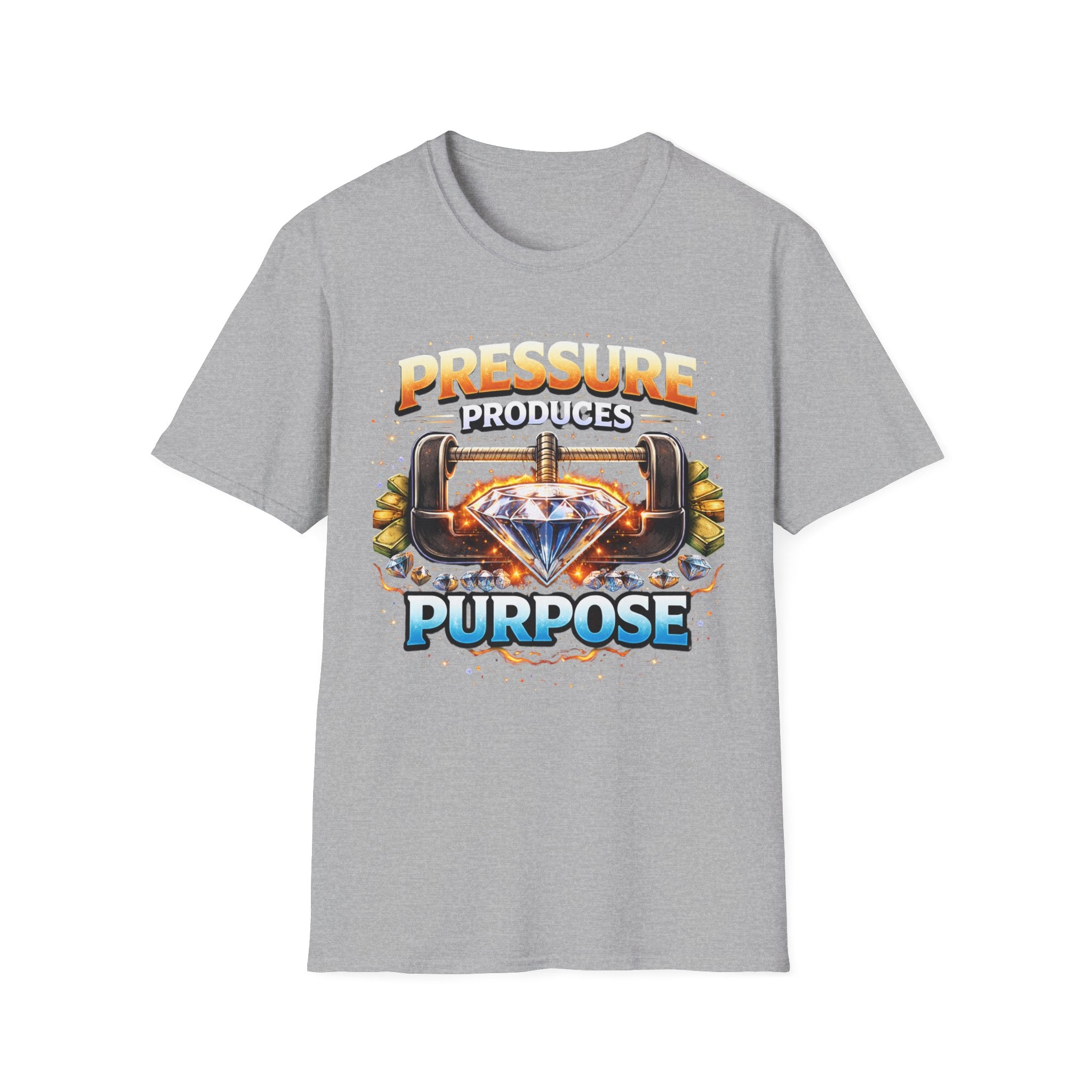 Pressure Produces Purpose T-Shirt — Inspirational Motivational Graphic Tee