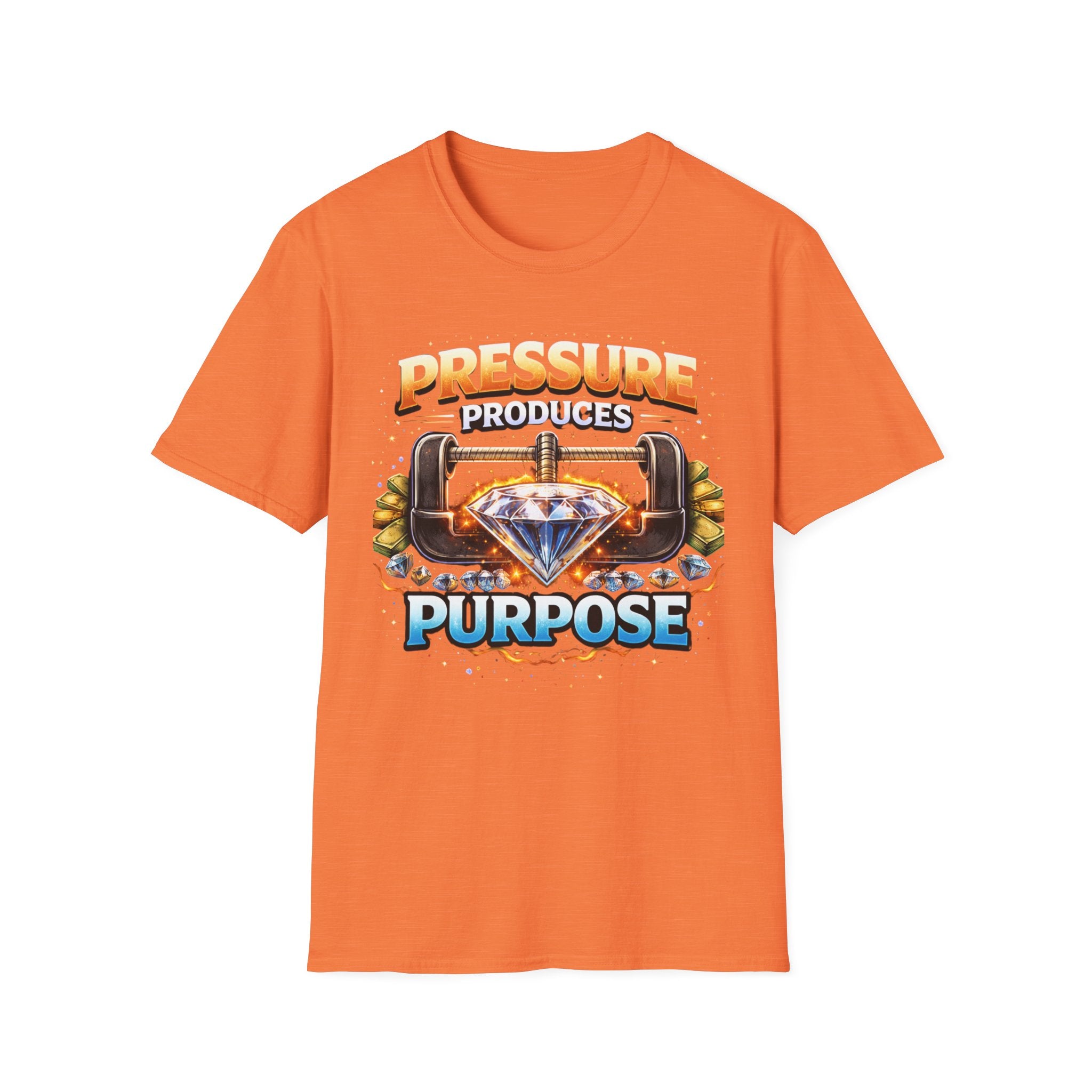 Pressure Produces Purpose T-Shirt — Inspirational Motivational Graphic Tee