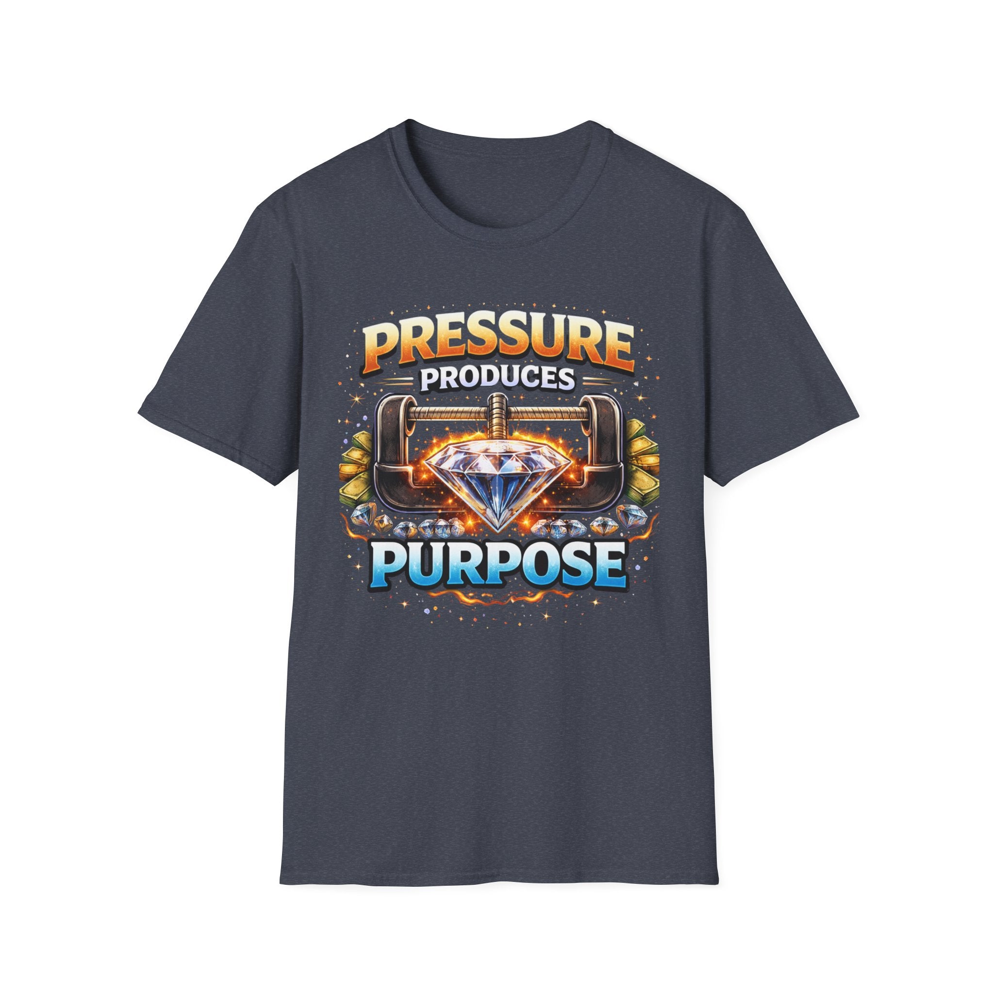 Pressure Produces Purpose T-Shirt — Inspirational Motivational Graphic Tee