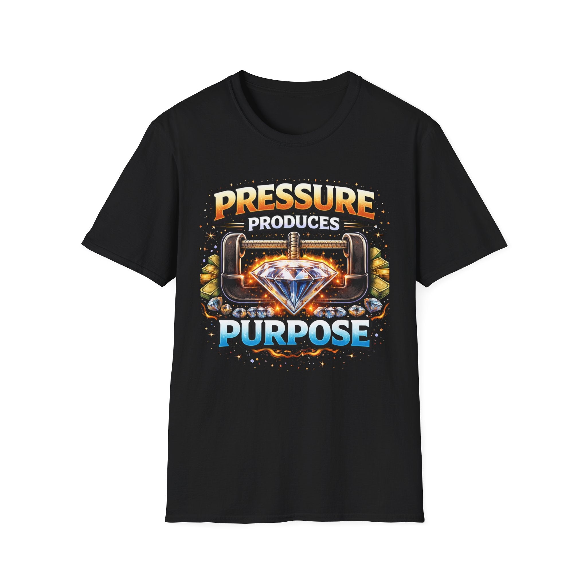 Pressure Produces Purpose T-Shirt — Inspirational Motivational Graphic Tee