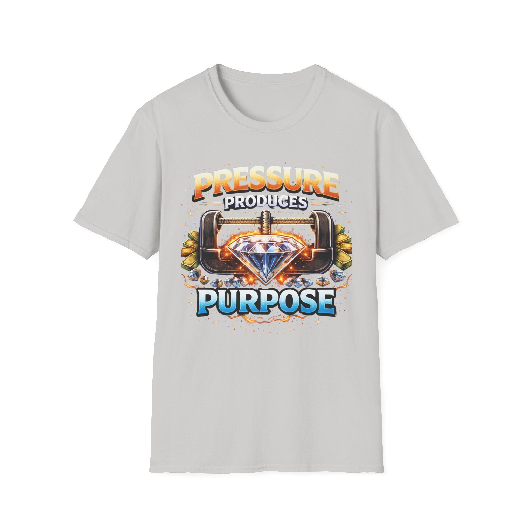 Pressure Produces Purpose T-Shirt — Inspirational Motivational Graphic Tee