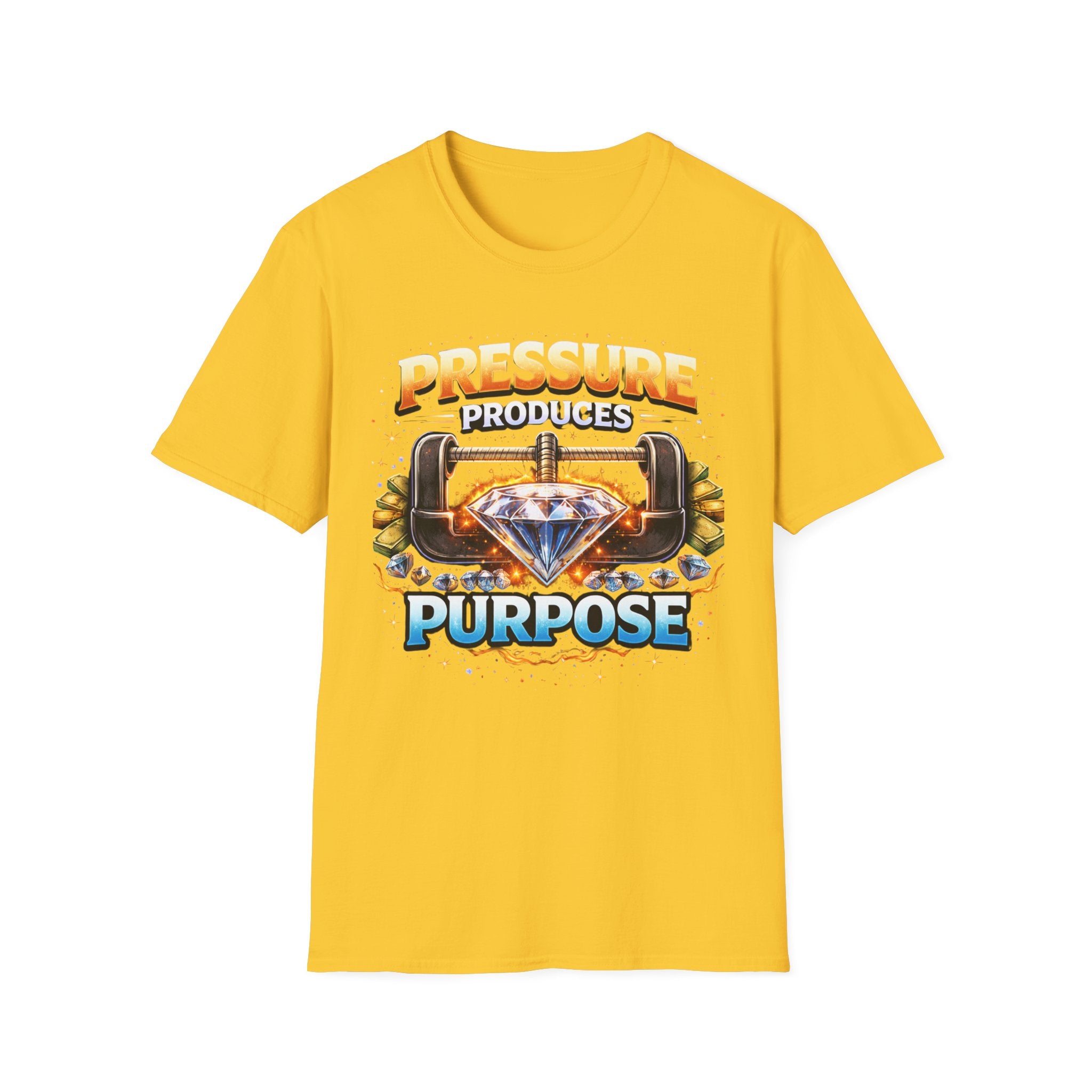 Pressure Produces Purpose T-Shirt — Inspirational Motivational Graphic Tee
