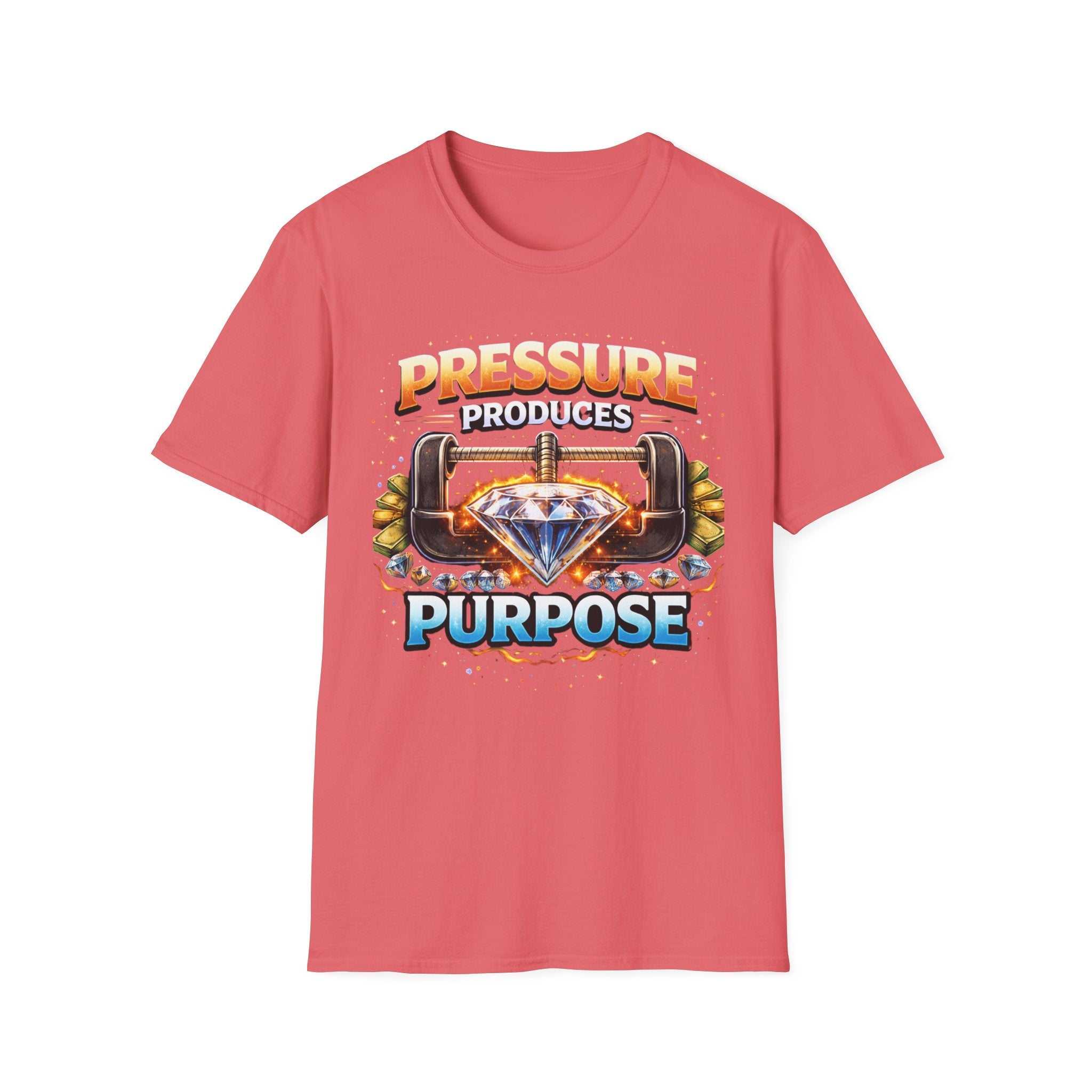 Pressure Produces Purpose T-Shirt — Inspirational Motivational Graphic Tee