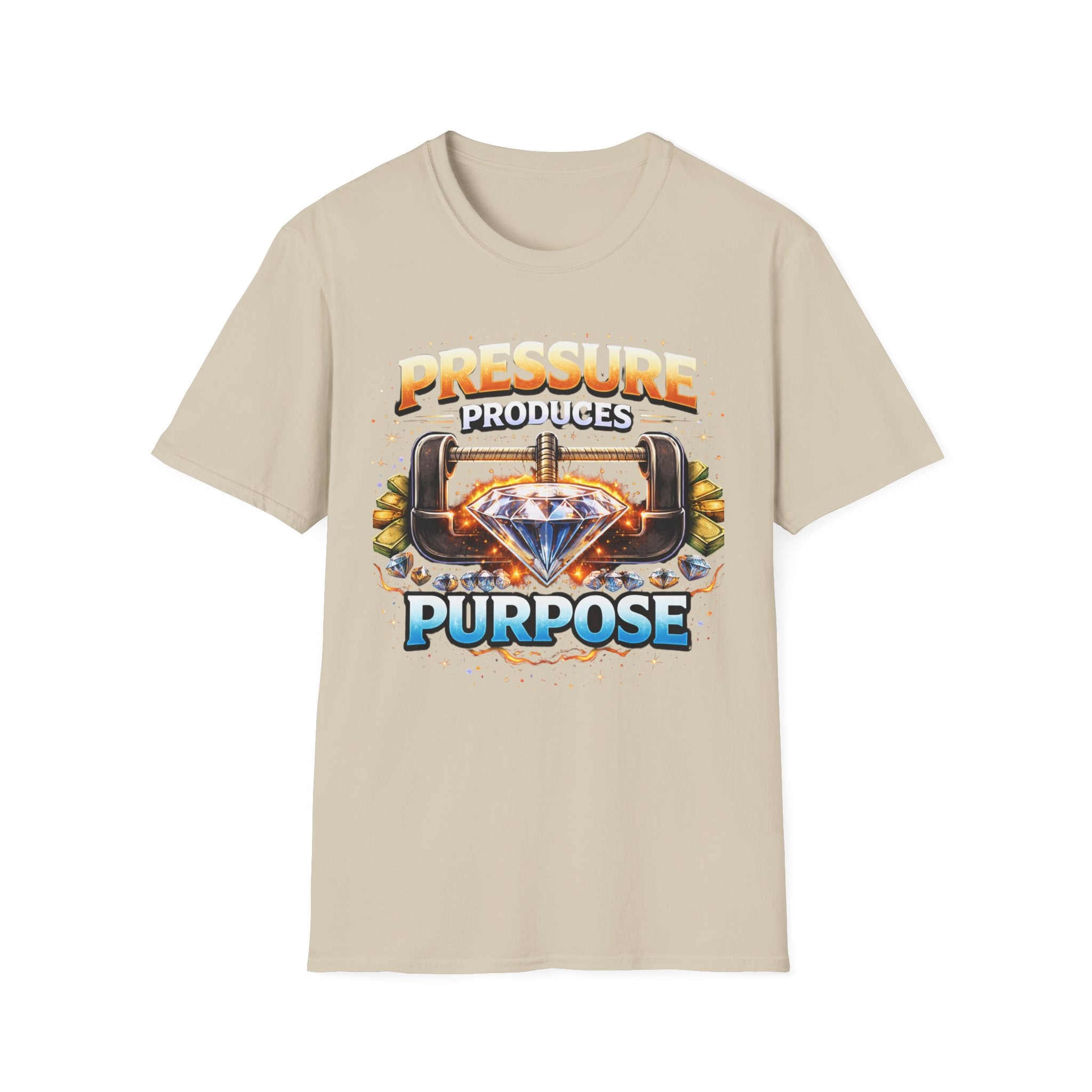 Pressure Produces Purpose T-Shirt — Inspirational Motivational Graphic Tee