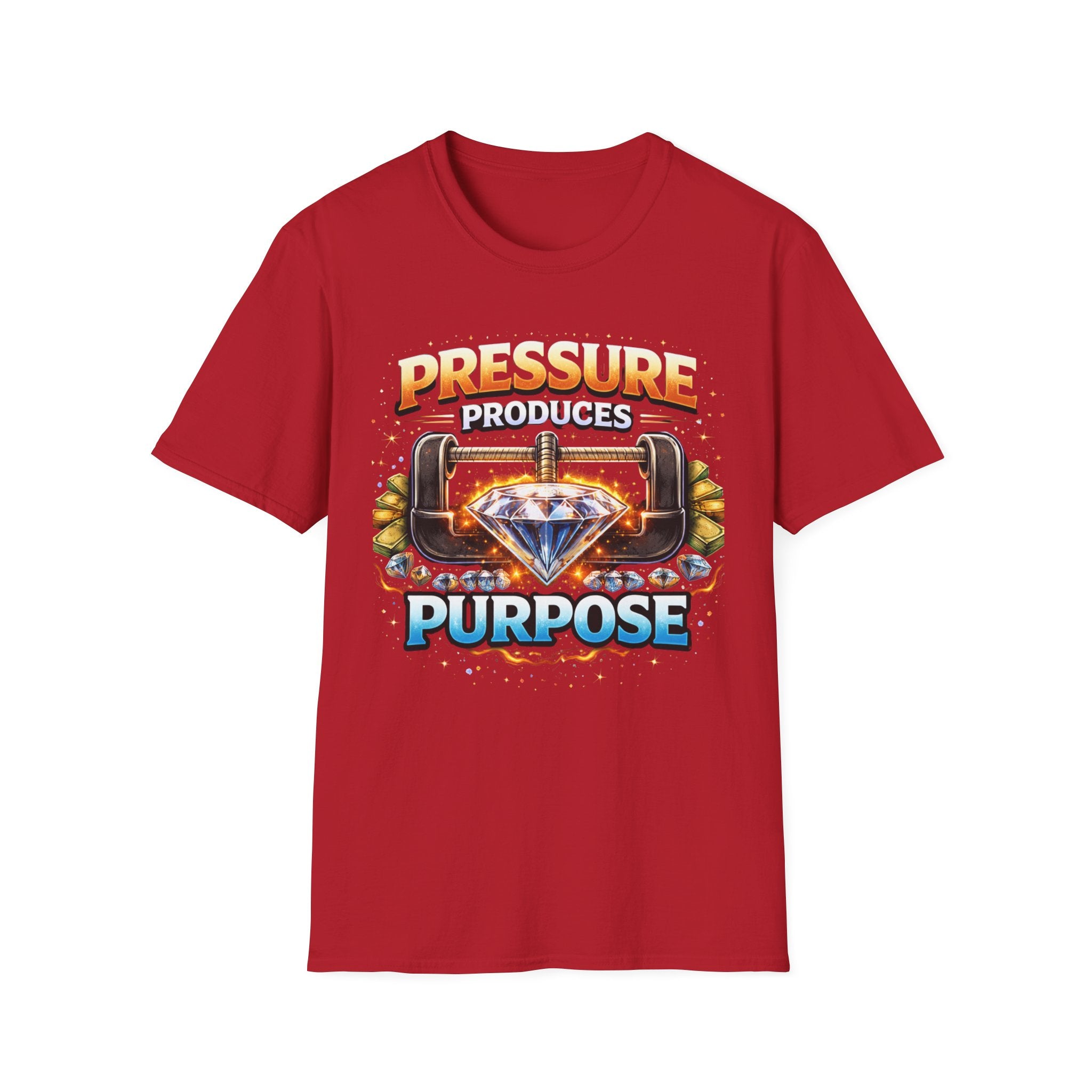 Pressure Produces Purpose T-Shirt — Inspirational Motivational Graphic Tee
